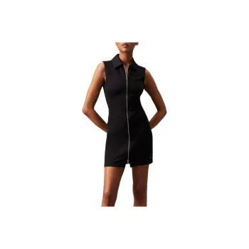 CALVIN KLEIN Sleeveless Dress Europe Version Women's Black