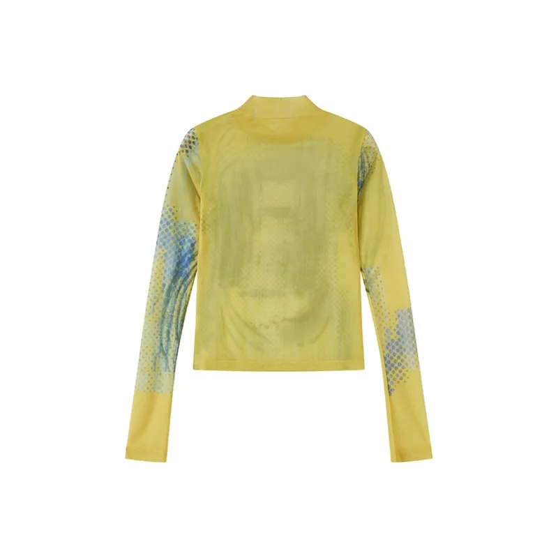 WULISHAONIAN T Shirts Unisex Yellow Blue-1