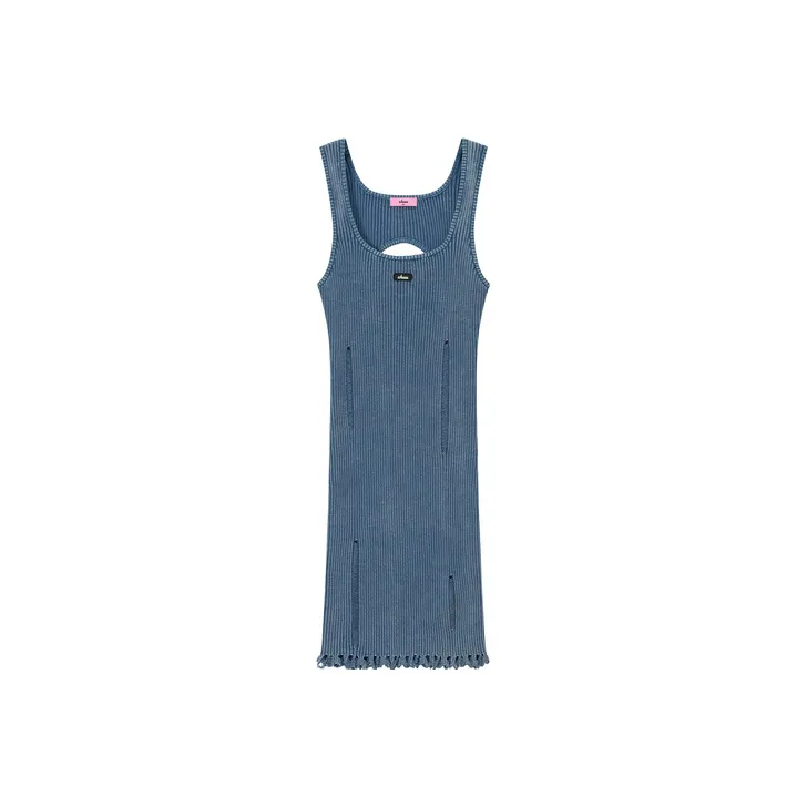 CHUU Sleeveless Dress Women's Denim Blue-0