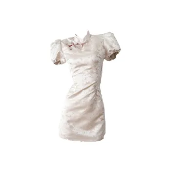 / Short Sleeved Dresses Women's Blush Color