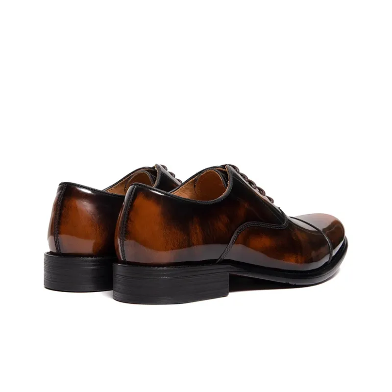 Bansley Dress Shoes Men Low Top Black-3