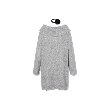 LA CRAWFISH Long-Sleeved Dresses Women's White Blue Dyeing