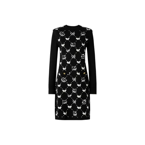 JZ Juzui Long-Sleeved Dresses Women's Heather Black
