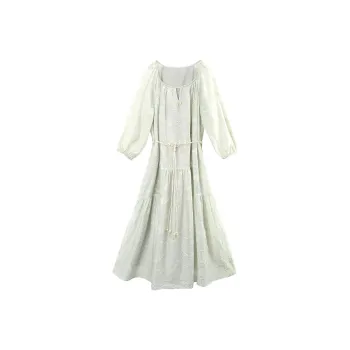 A Paradise For Awakening Short Sleeved Dress Women's Light Green