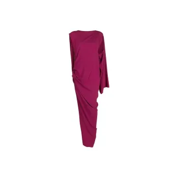 RICK OWENS Asymmetric Crewneck Maxi Dress