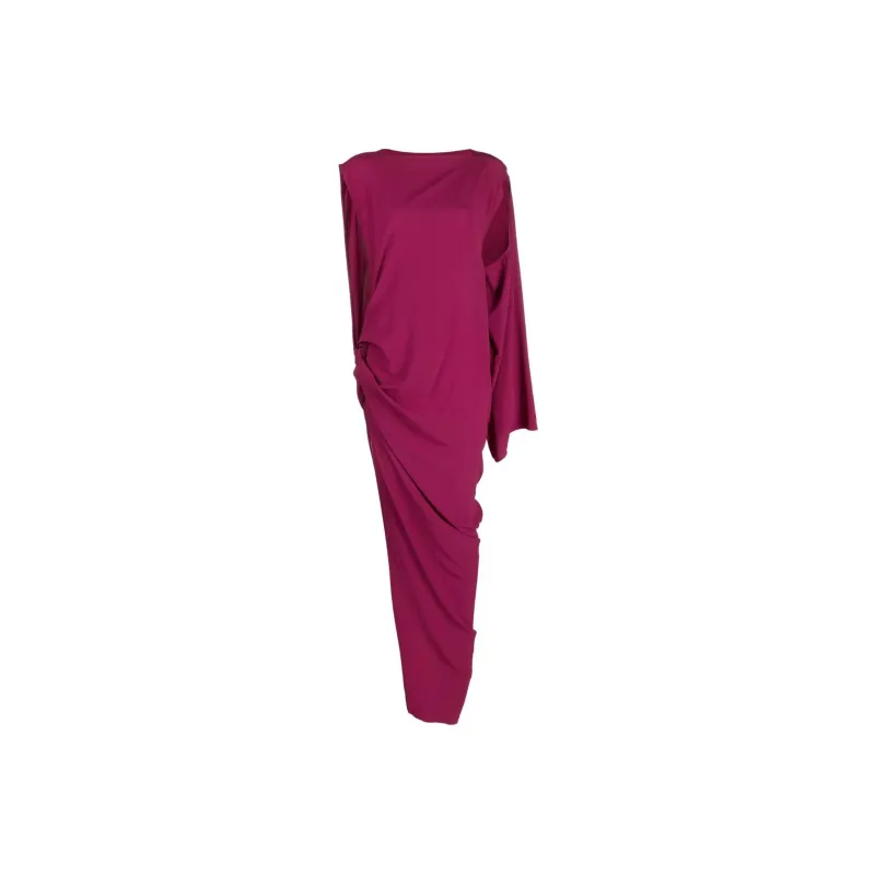RICK OWENS Asymmetric Crewneck Maxi Dress-0