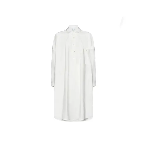 Bottega Veneta Half-Buttoned Shirt Dress