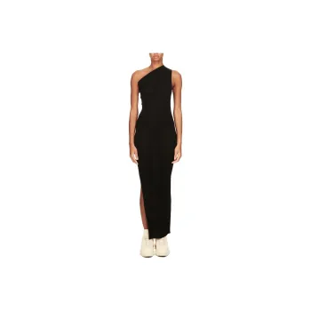 RICK OWENS Athena One-Shoulder Knitted Dress