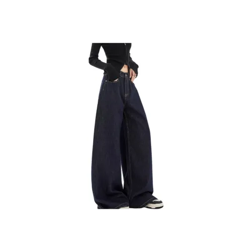 YICHEN Jeans Women's Navy Blue