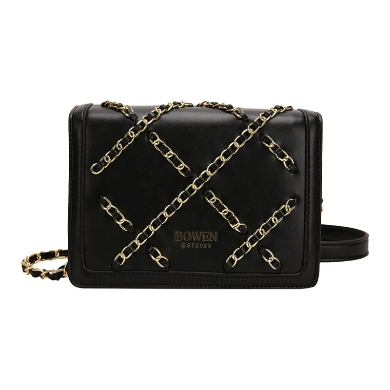 TOUTSEUL YOLO PU Shoulder Bag Women's White/Black/Pink-6