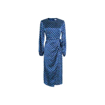 MISSSHINE Long Sleeved Dresses Women's Gray Blue