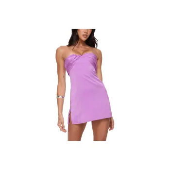 PRINCESS POLLY IRENA STRAPLESS MINI DRESS Sleeveless Dress Women's PURPLE/Purple