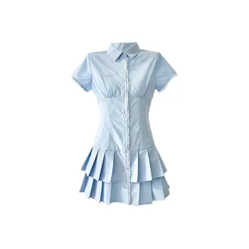 ABBY GODDESS Short Sleeved Dress Women's Sky Blue
