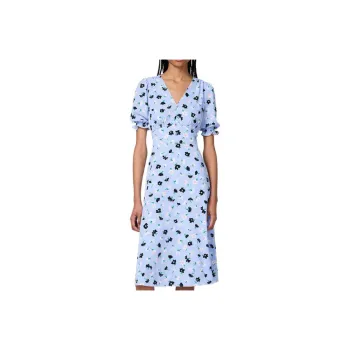Kate Spade SS25 Short Sleeved Dresses Women's Blue