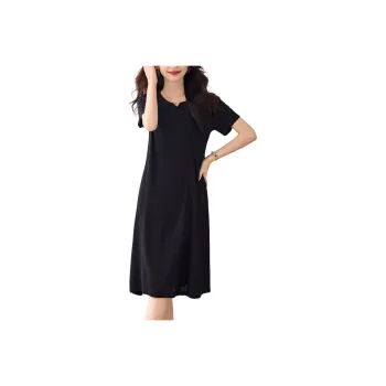 ORIGIN Short Sleeved Dresses Women's Black