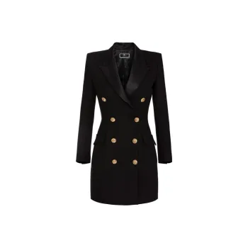 Elisabetta Franchi Ruffles Crepe Mini Dress