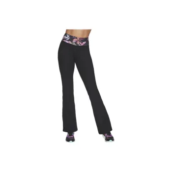 Skechers Go Fle Ultraviolet Flare Pant Knitted Sports Pants Women's Black