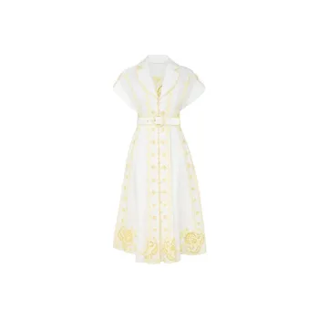 Zimmermann SS25 Short Sleeved Dress Women's Yellow