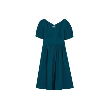 THE SEA LIFE Short Sleeved Dress Women's Harbor Blue