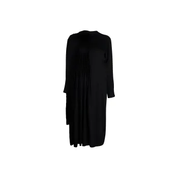 Yohji Yamamoto Draped Asymmetric Midi Dress