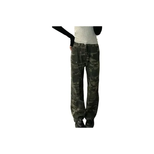 BEAR UNION Cargo Pants Women's Army Green