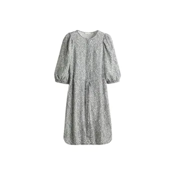 H&M Short-Sleeved Dresses Women's White/Blue
