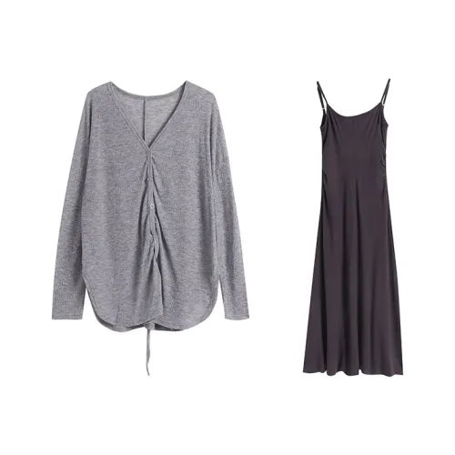 TWOPLUMGIRLS Two Piece Skirt Sets Women's