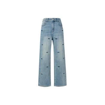 Hopeshow Jeans Women's Light Denim Blue 070