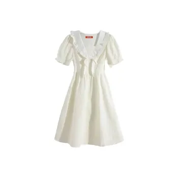 PUREIDOL Short Sleeved Dresses Women's White