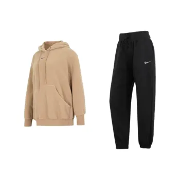 Nike W Nsw Plsh Po Hoodie Sweatshirt Set Women's