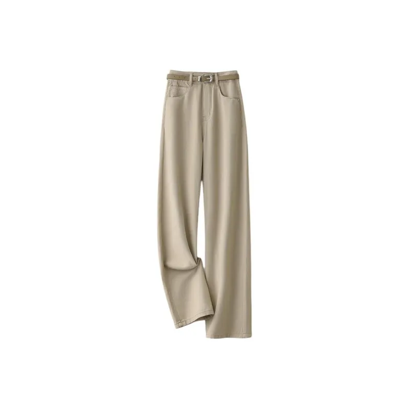 LUYOUYE Jeans Women's Light Khaki-0