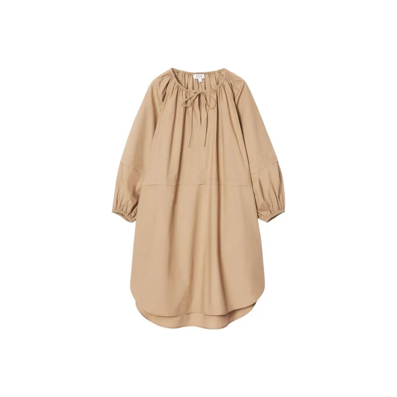 COS Long Sleeved Dresses Women's Apricot-0