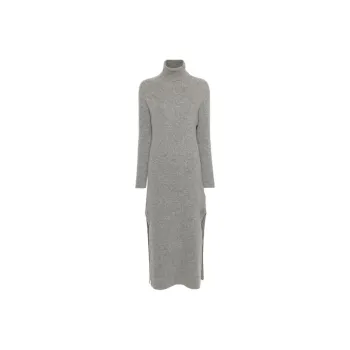 Golden Goose High Neck Ribbed Knit Dress