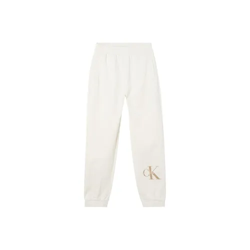 CALVIN KLEIN Knitted Sports Pants Women's White