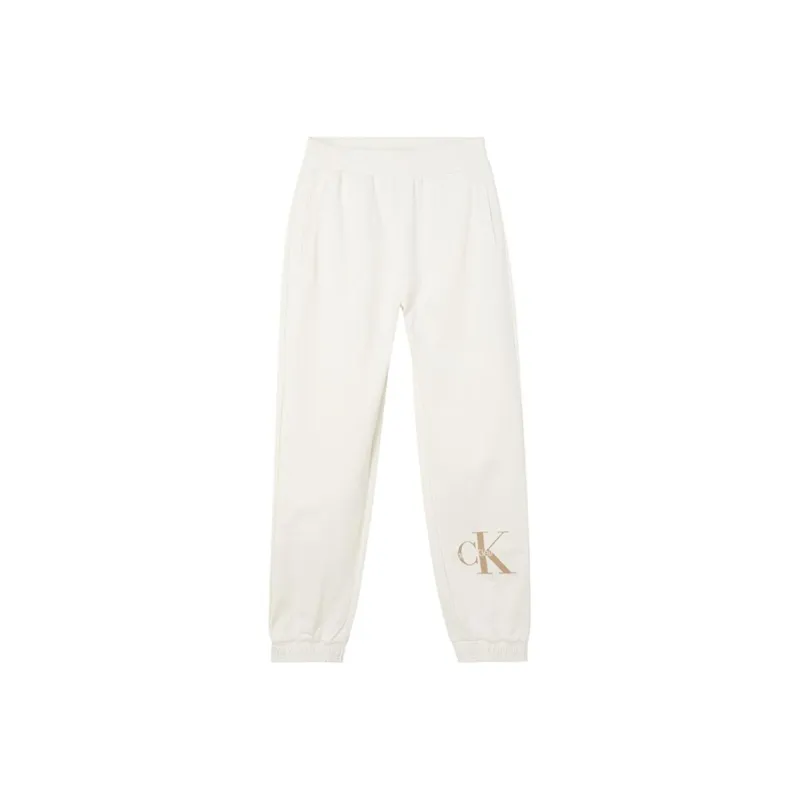 CALVIN KLEIN Knitted Sports Pants Women's White-0