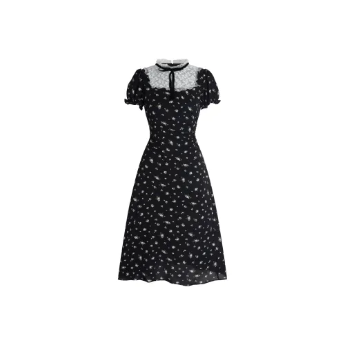 Local Gal Short Sleeved Dress Women's Black