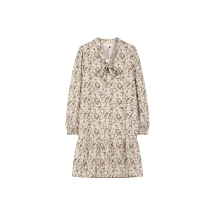 Lagogo Long-Sleeved Dresses Women's Mixed Color-0