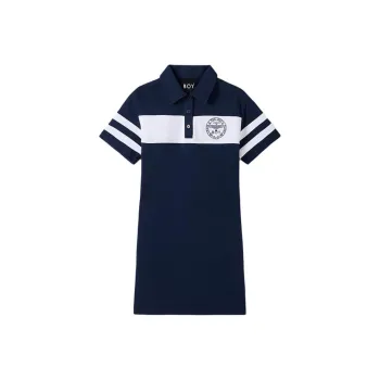 Boy London Short Sleeved Dress Women's Navy Blue/White