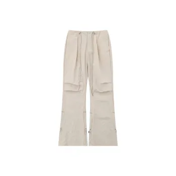 YuChaJia Cargo Pants Women's Apricot