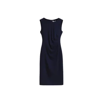 Silky Queen Sleeveless Dress Women's Dark Blue