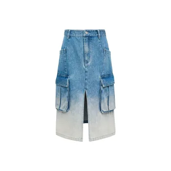 Lost In Echo Denim Long Skirts Women's