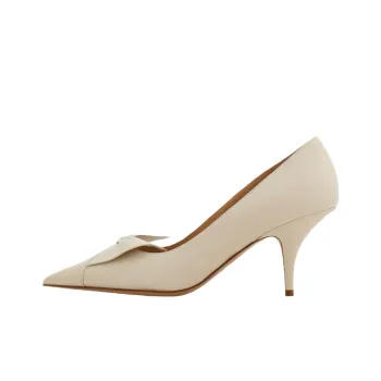 FERRAGAMO Slim Heel High Heels 7cm Women's Milk White