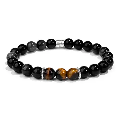 PUTUOSHANWENCHUANG Obsidian Bracelets Unisex