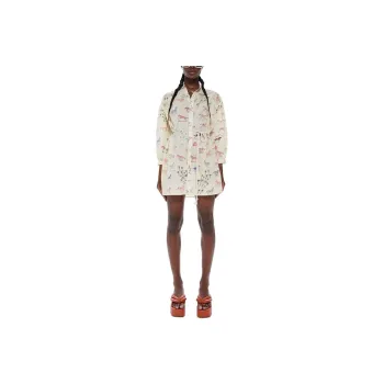 MOTHER Long-Sleeved Dresses Women's Cream