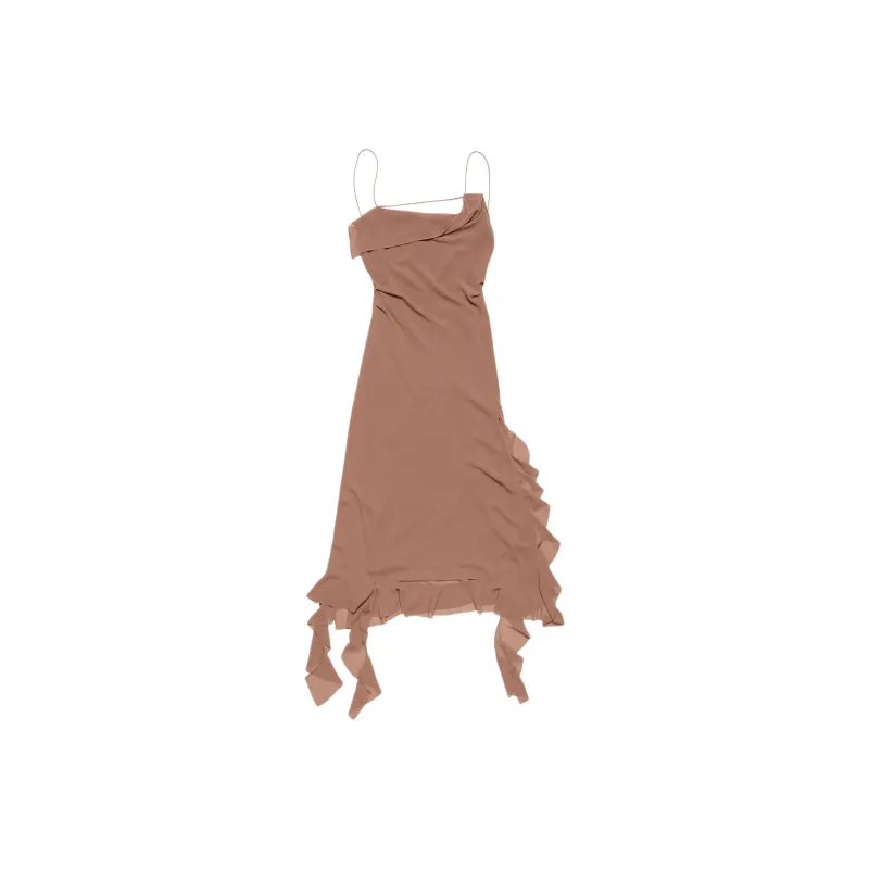 Acne Studios Ruffle detailed Midi Dress-0
