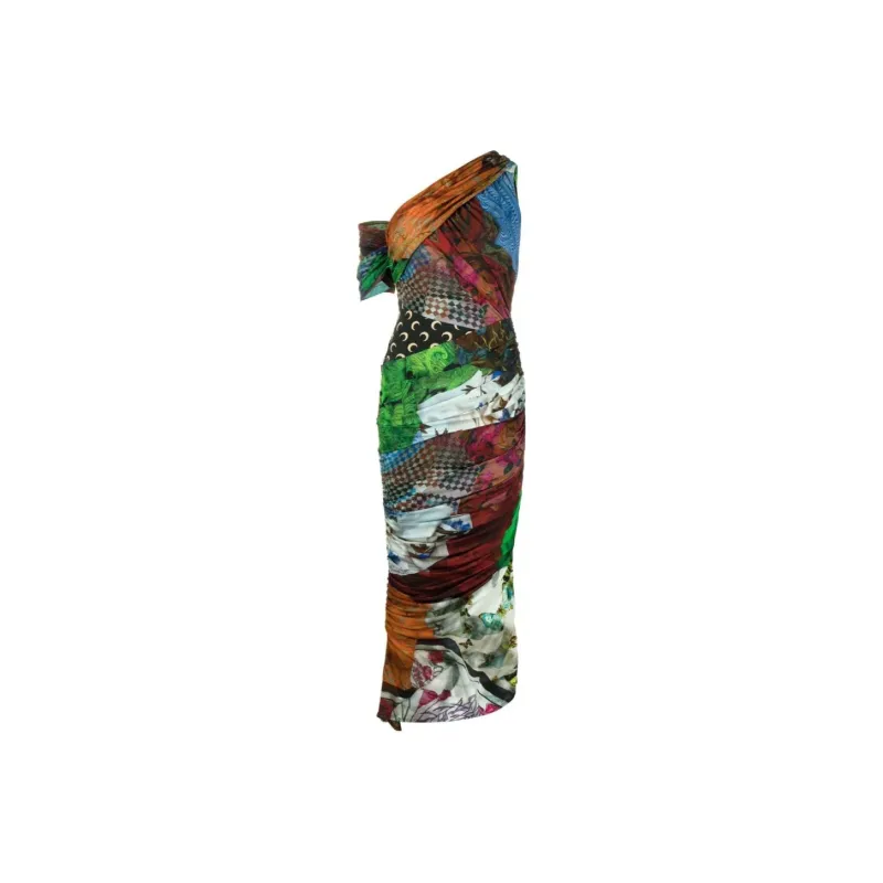marine serre Body Shelter Patchwork Dress-0