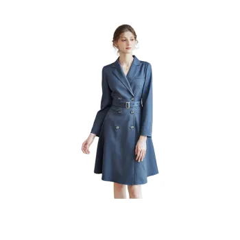 ROEYSHOUSE Long Sleeved Dresses Women's Dark Gray