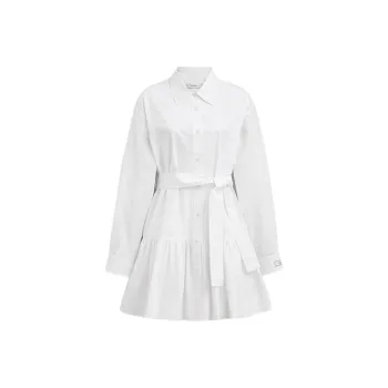 COACH SS24 Long Sleeved Dress Women's White