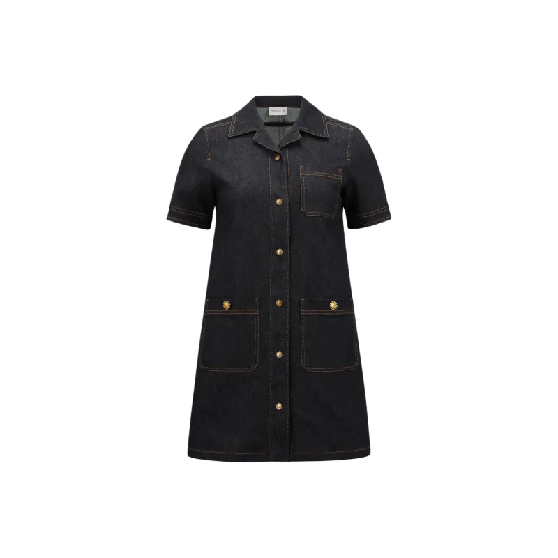 Moncler Denim Mini Dress-0