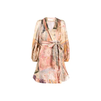 Zimmermann August Wrap Mini Dress